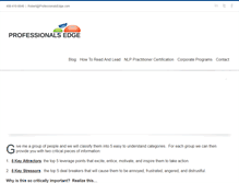 Tablet Screenshot of professionalsedge.com